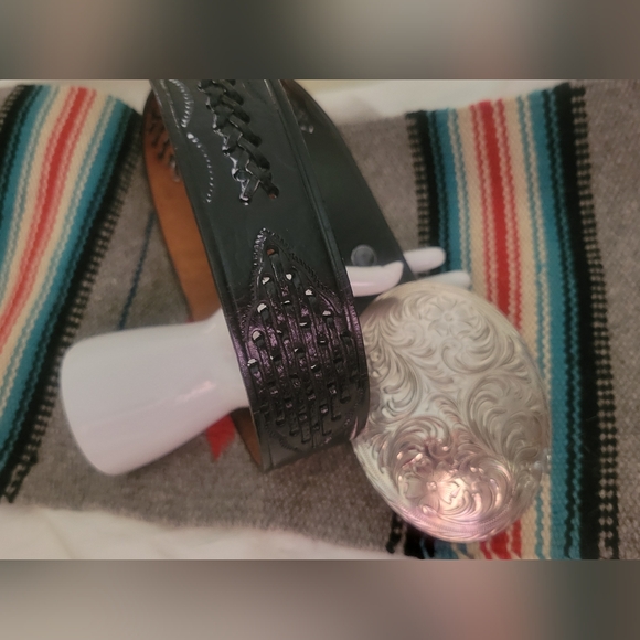 Alpaca Silver Western Vintage Belt - Picture 1 of 7